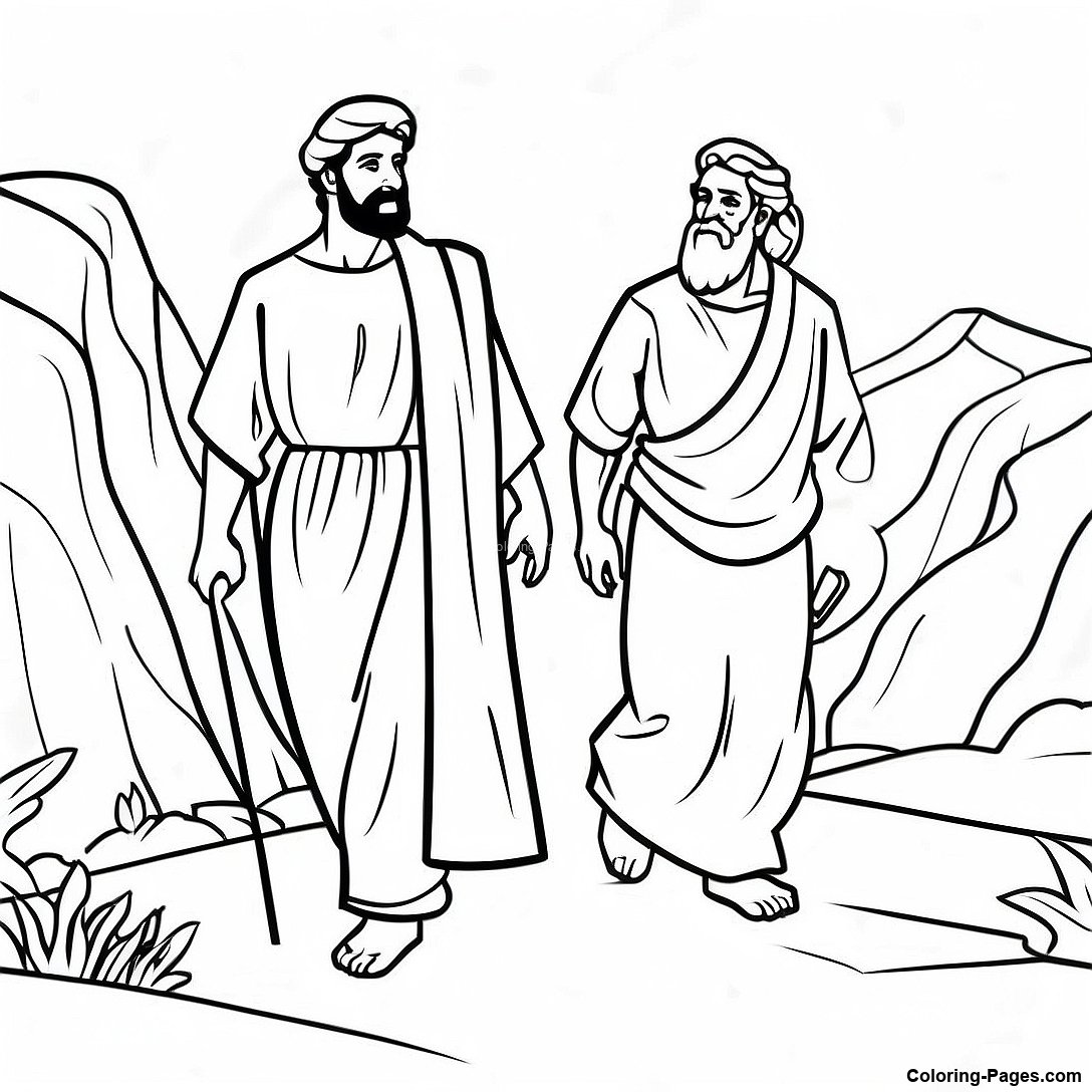 Abraham And Isaac Journey Coloring - Abraham And Isaac Journey Coloring Page 96982 36014 