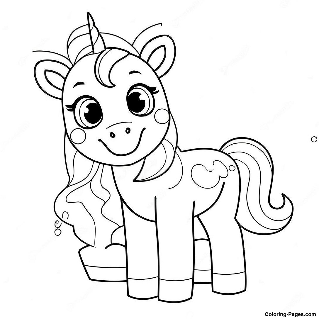 Adopt Me Unicorn Coloring Page | Coloring-Pages.com