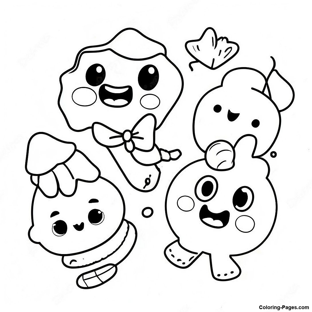 Adventurous Cookie Run Kingdom Characters Coloring Page | Coloring ...