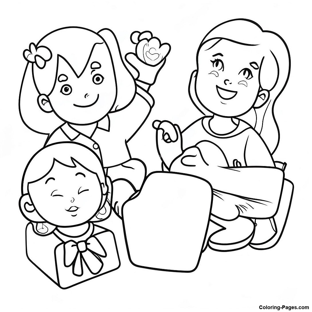 Babysitters Club Coloring Page | Coloring-Pages.com
