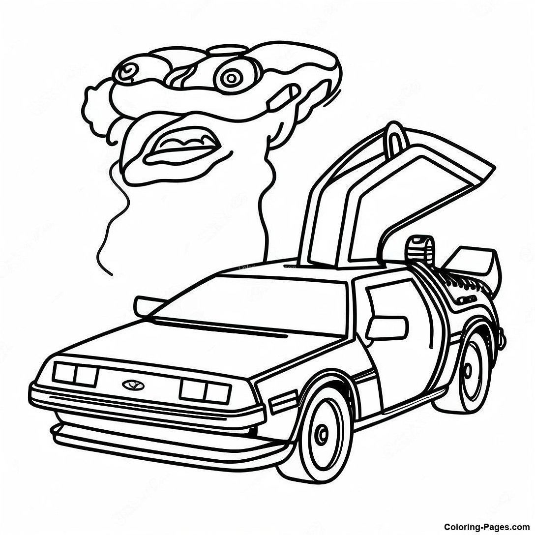 Back To The Future Coloring Page - Back To The Future Coloring Page 122682 57149 