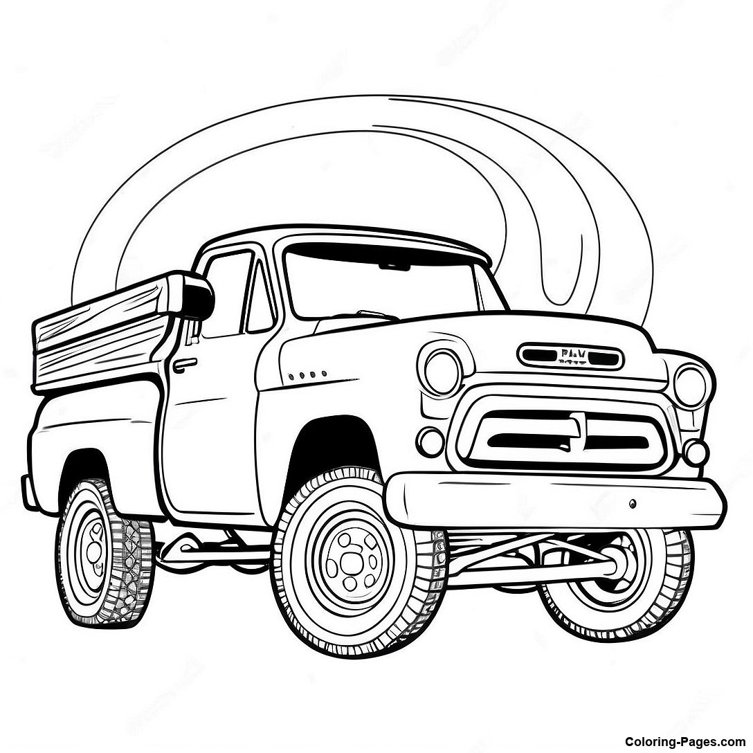 Classic Gmc Truck Coloring Page - Classic Gmc Truck Coloring Page 121400 56099 