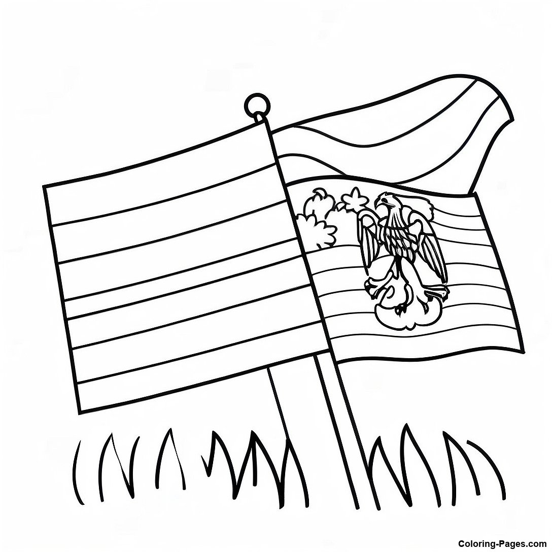 Colorful Hispanic Heritage Month Flags Coloring Page 114195 50068