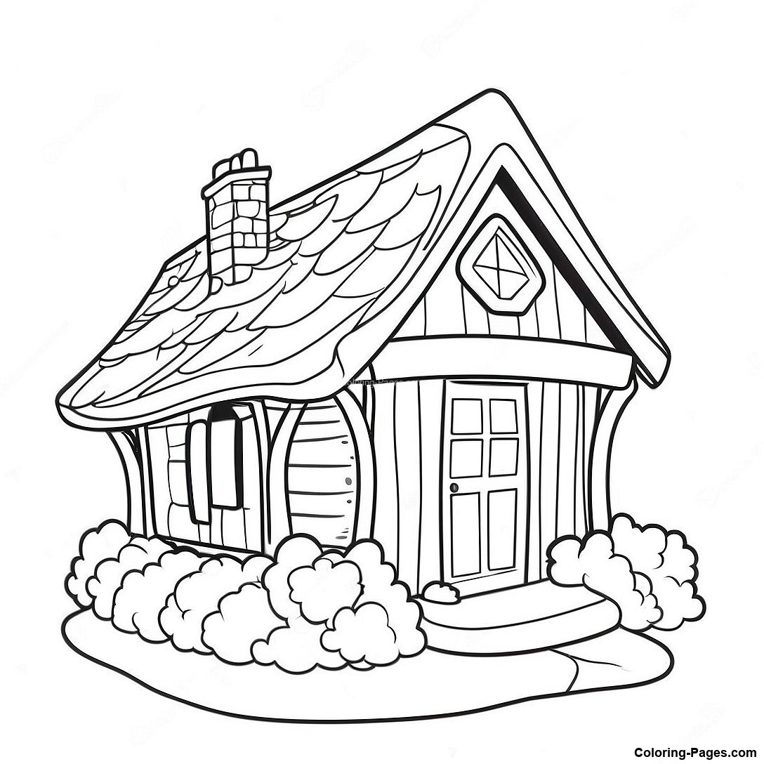 Cozy Cottage Coloring Page 80797 22658