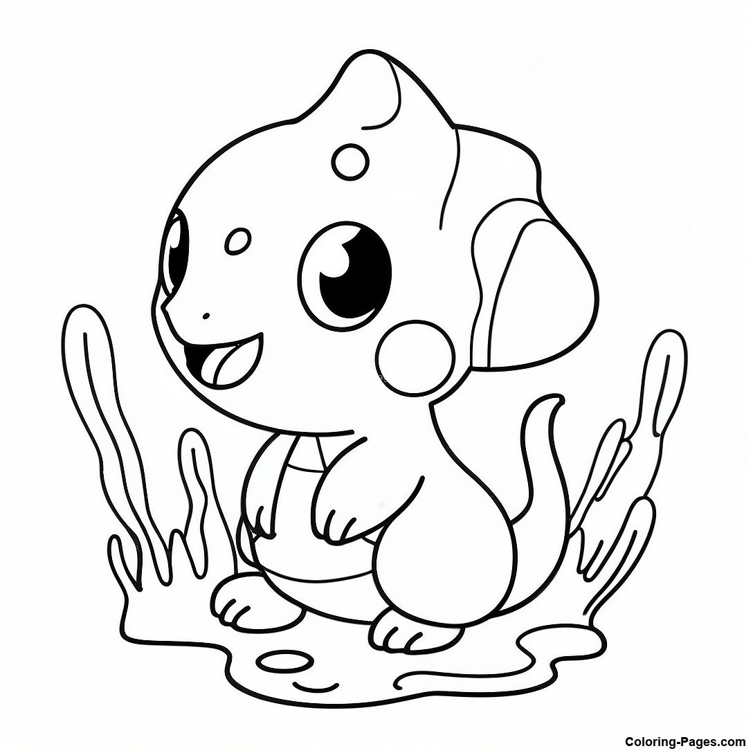 Cute Water Type Pokemon Coloring Page 113835 49781