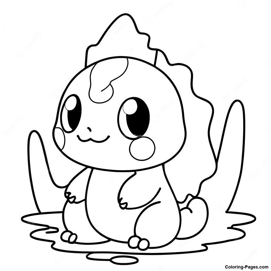 Cute Water Type Pokemon Coloring Page 113835 49784