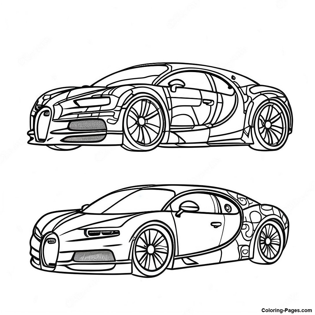 Bugatti Lamborghini Chiron Kleurplaat Malvorlagen Malvorlage Sportwagen ...