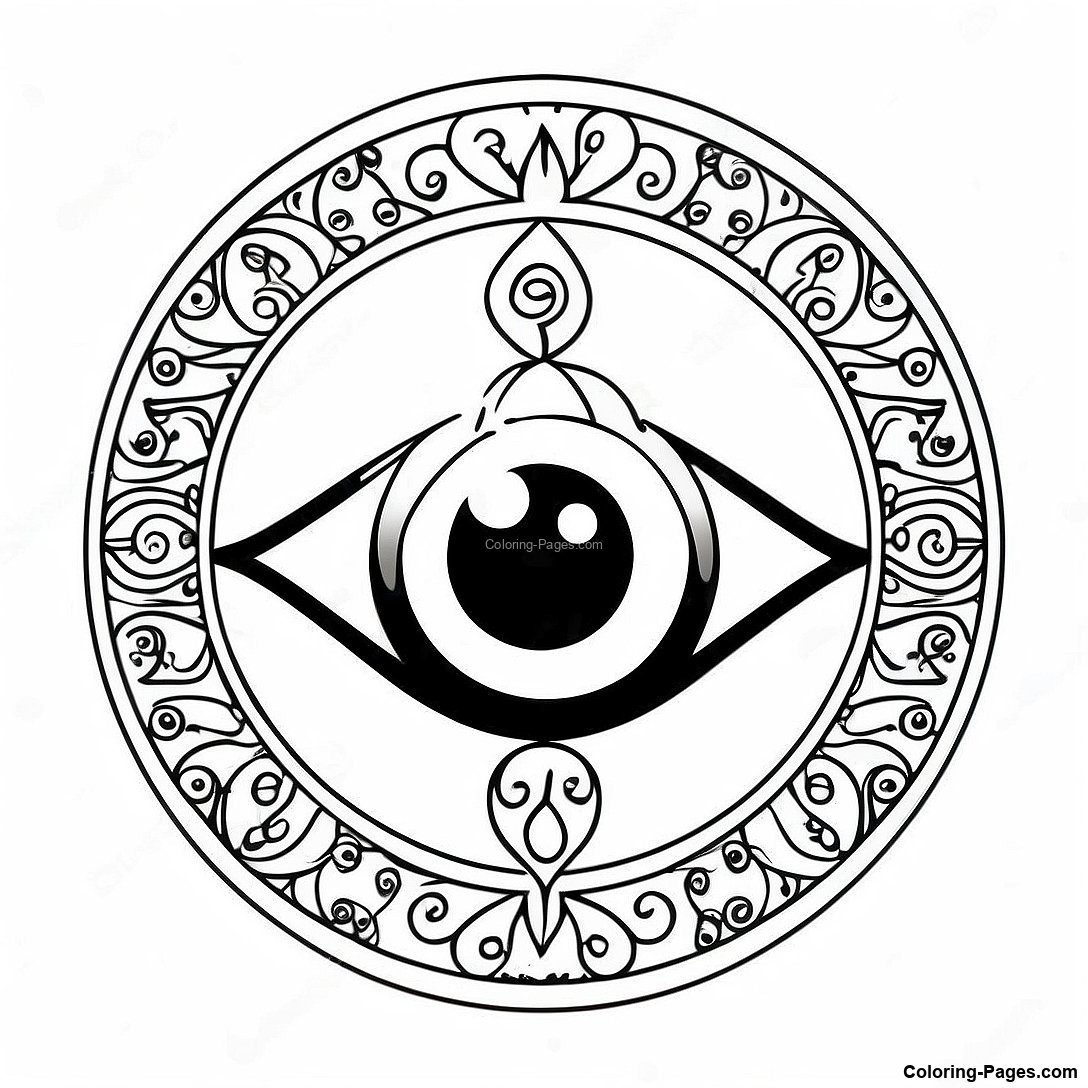 Evil Eye Coloring Page