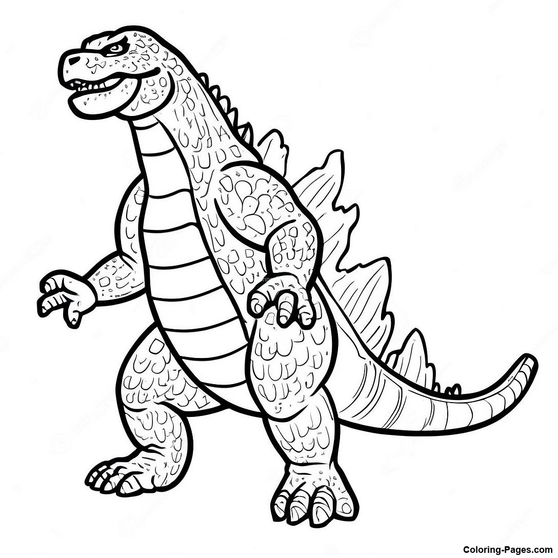 Godzilla Minus One Coloring Page | Coloring-Pages.com