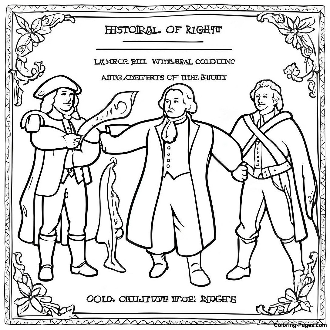 Historical Bill Of Rights Coloring - Historical Bill Of Rights Coloring Page 138080 69495 