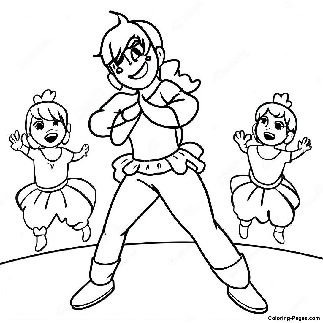 Ice Spice Performing On Stage Coloring Page 97132 36123