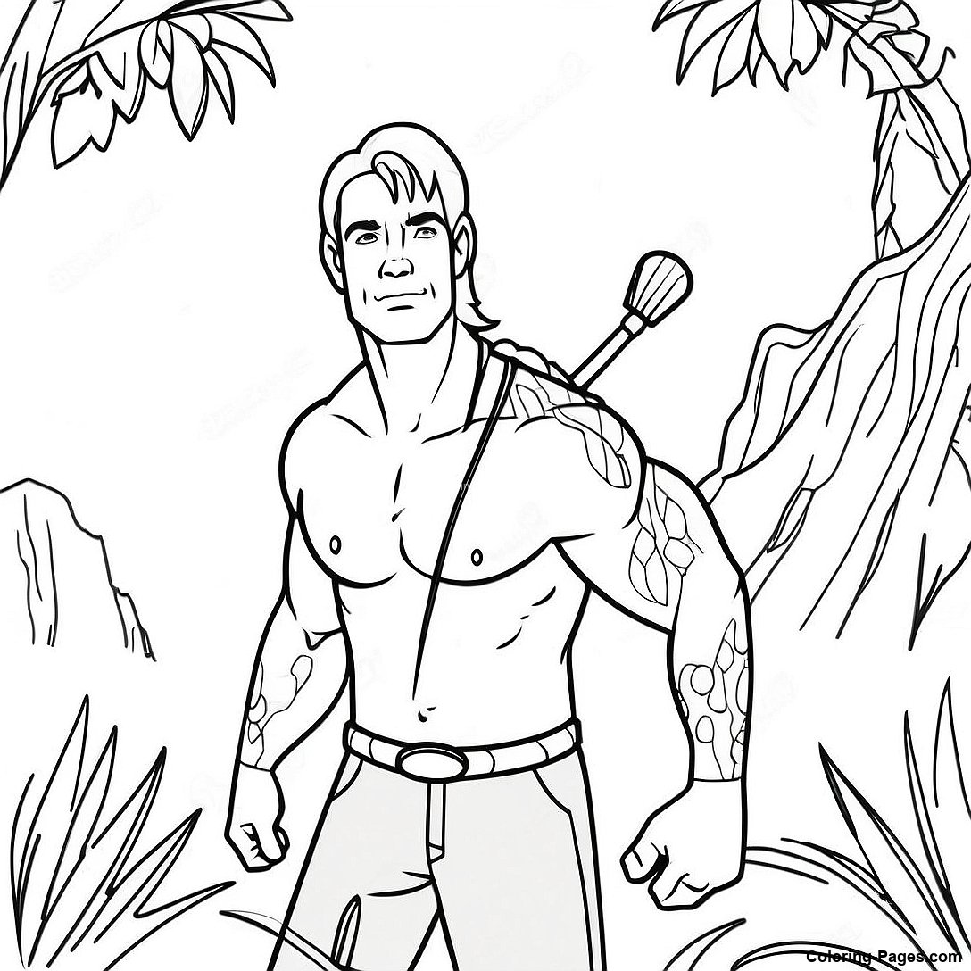Jake Sully In Avatar Coloring Page | Coloring-Pages.com