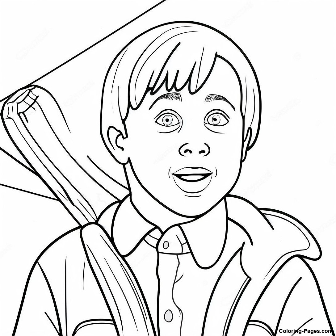 Kevin Mccallister In Action Coloring Page 89498 29720