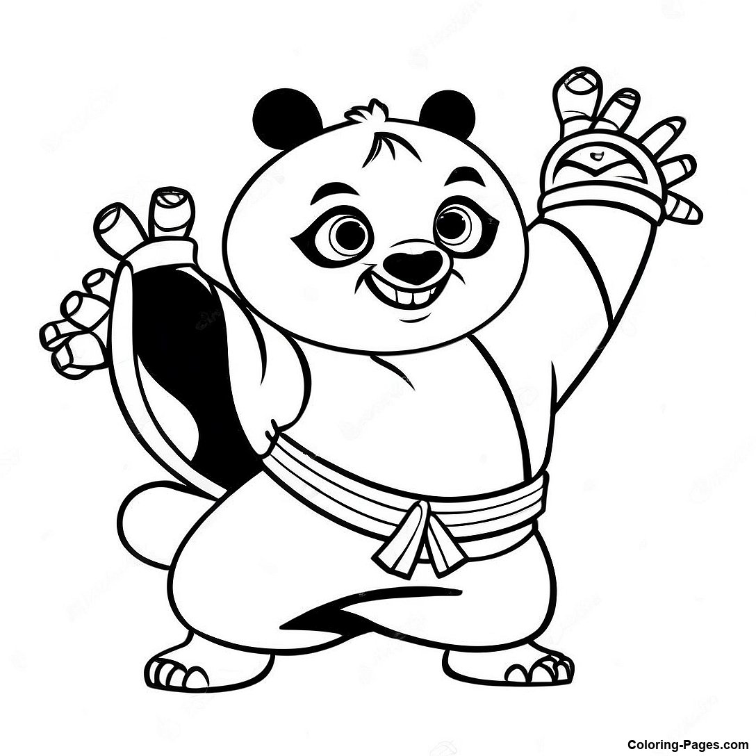 Kung Fu Panda Master Shifu Coloring Page | Coloring-Pages.com