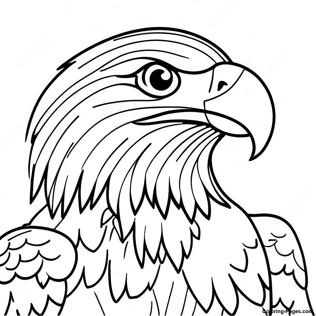 Majestic Bald Eagle Coloring Page