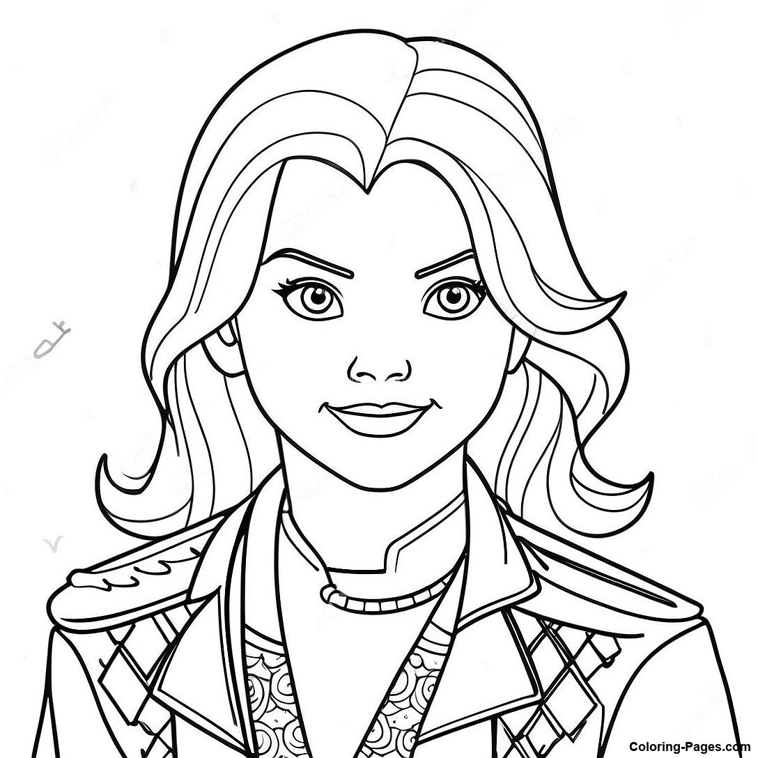 Mal Descendants Coloring Page | Coloring-Pages.com