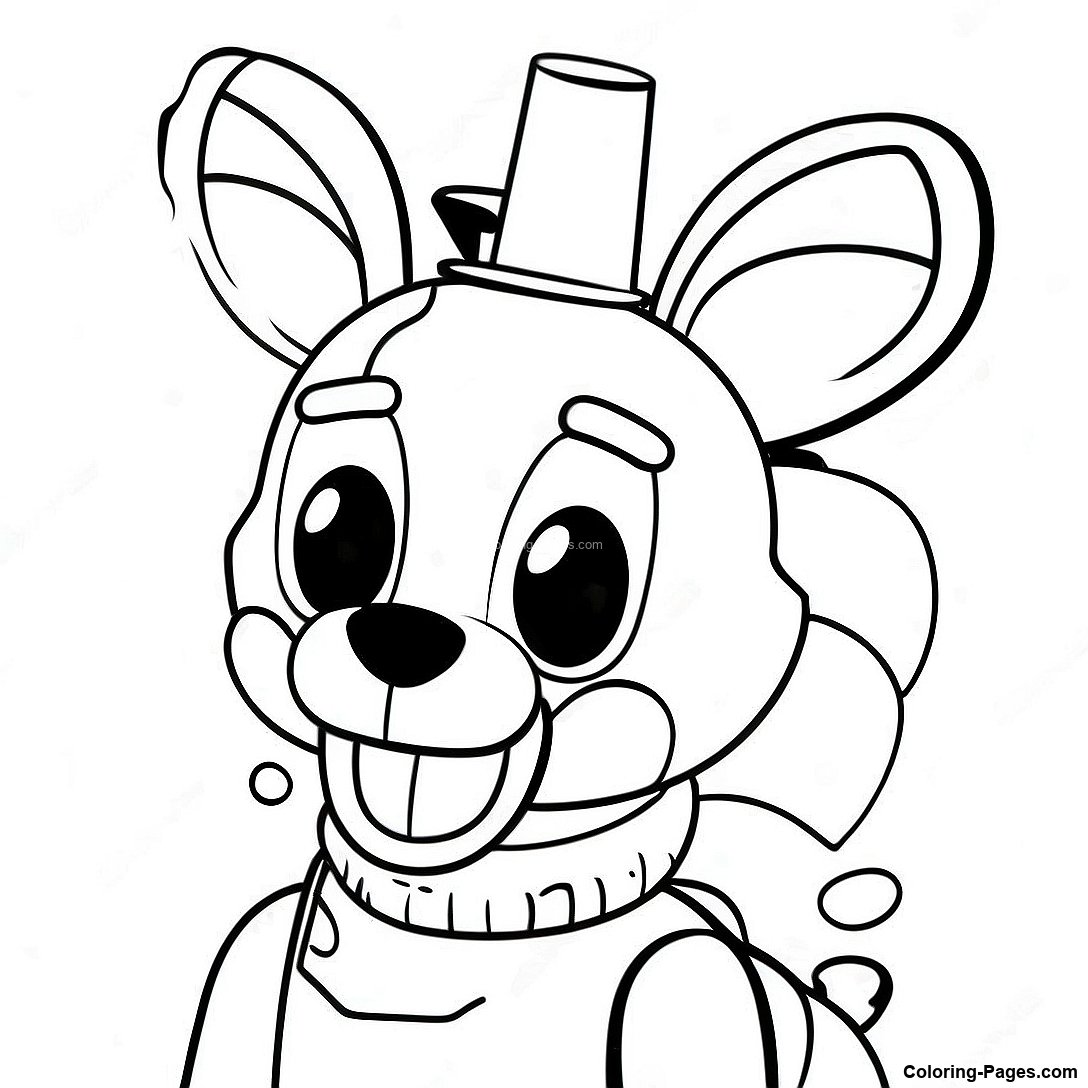 Mangle Fnaf Coloring Page | Coloring-Pages.com