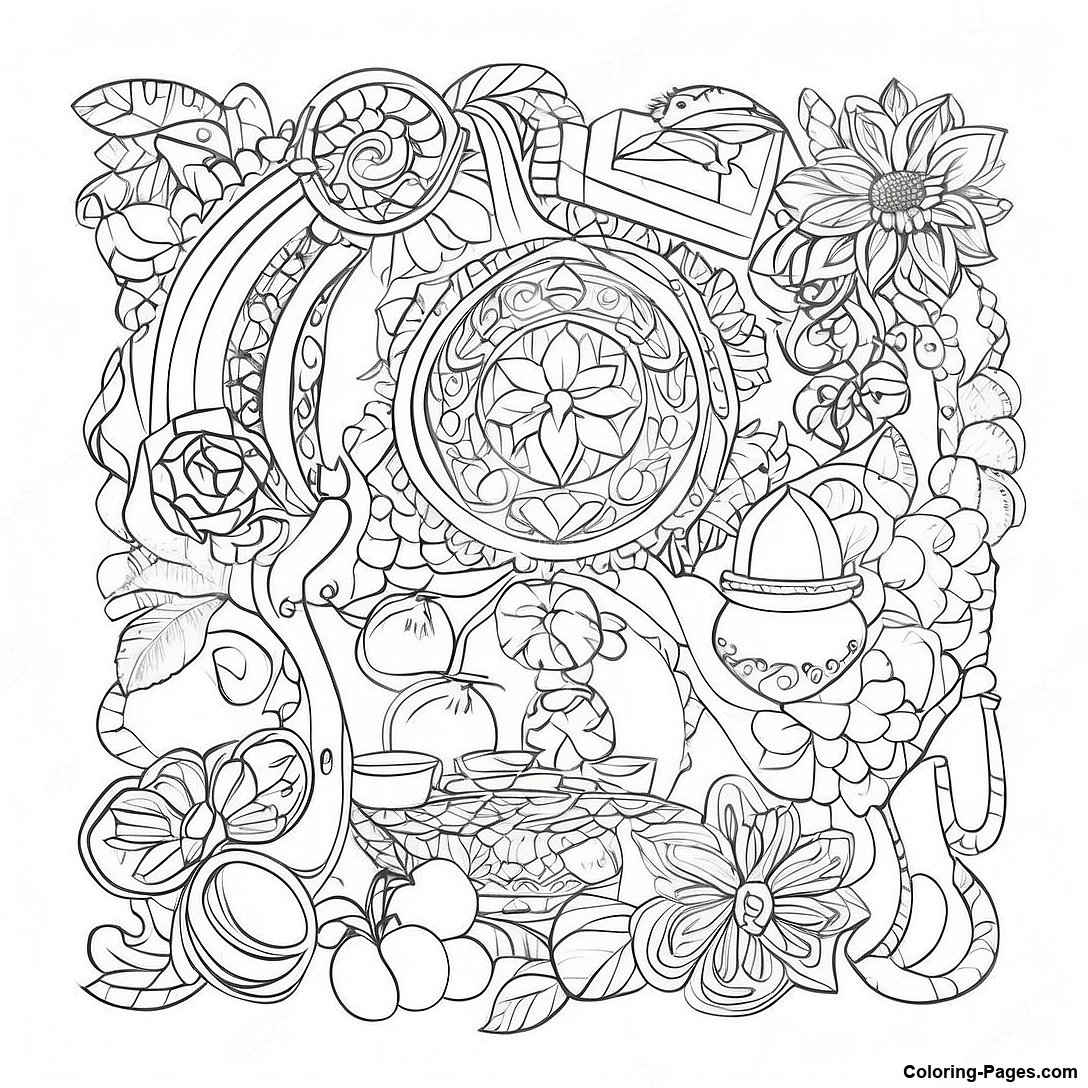 Palestinian Heritage Symbols Coloring Page 120992 55621