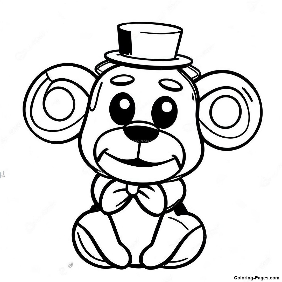 Puppet Fnaf Coloring Page | Coloring-Pages.com