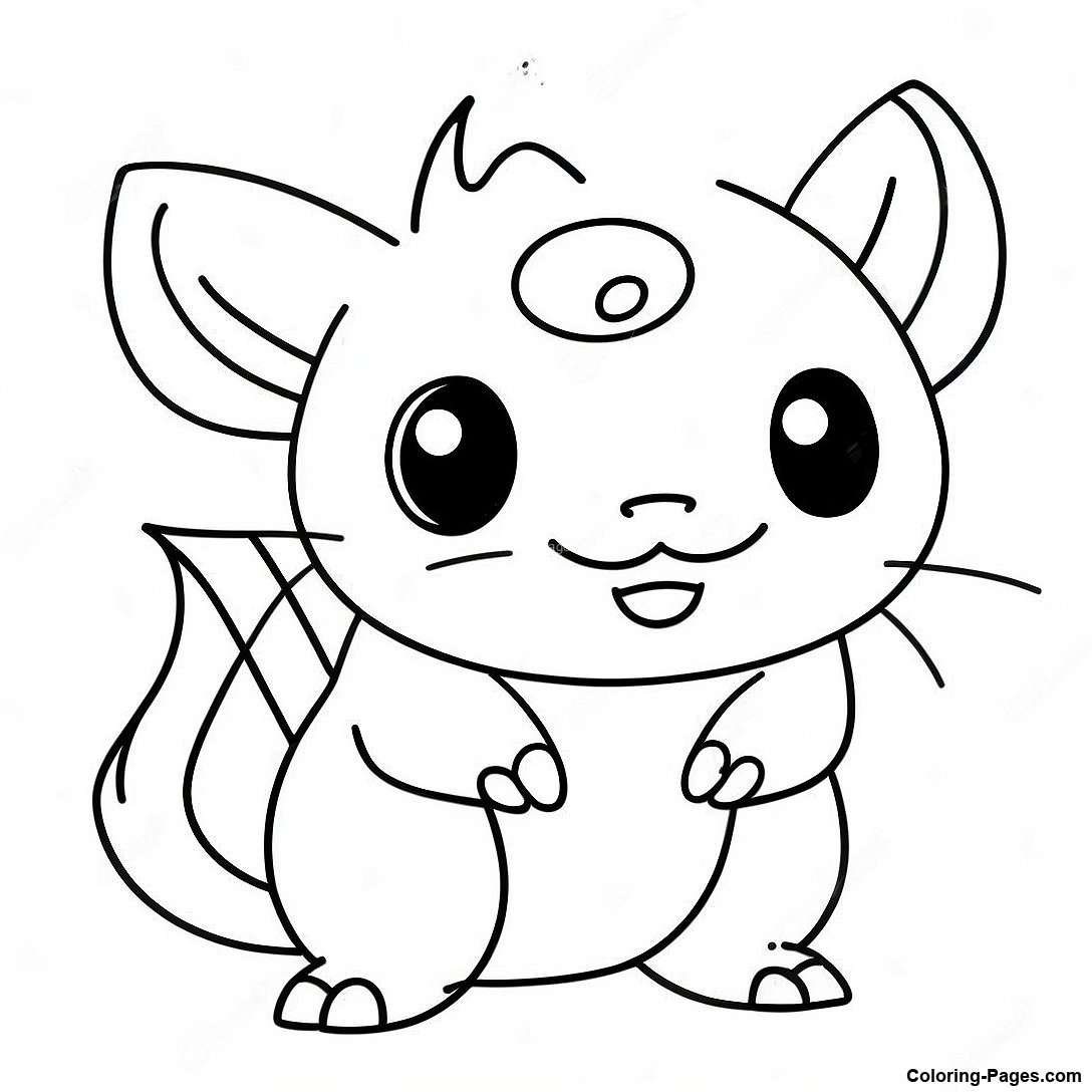 Raichu Electric Type Coloring Page 49982 10932