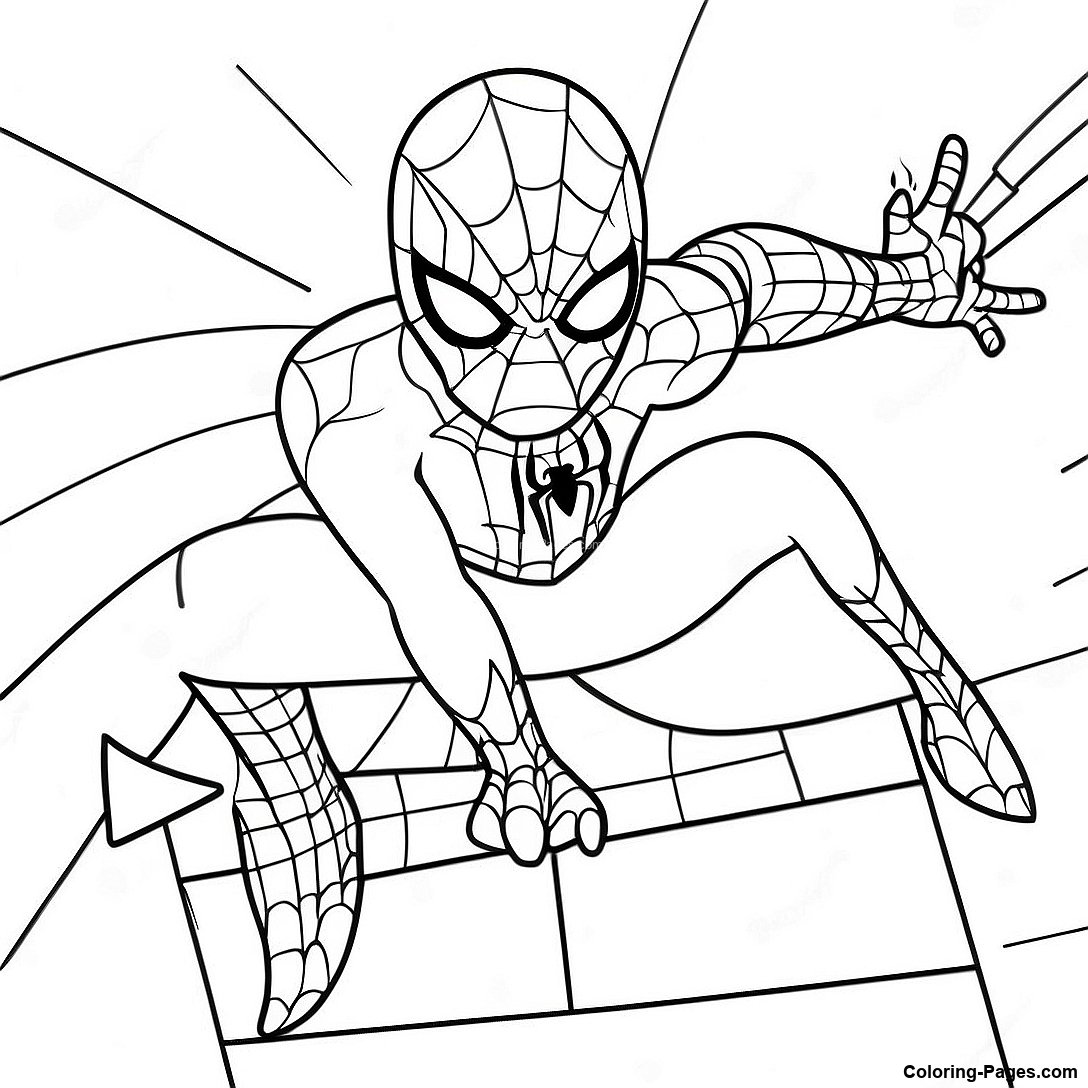 Spiderman Halloween Coloring Page | Coloring-Pages.com