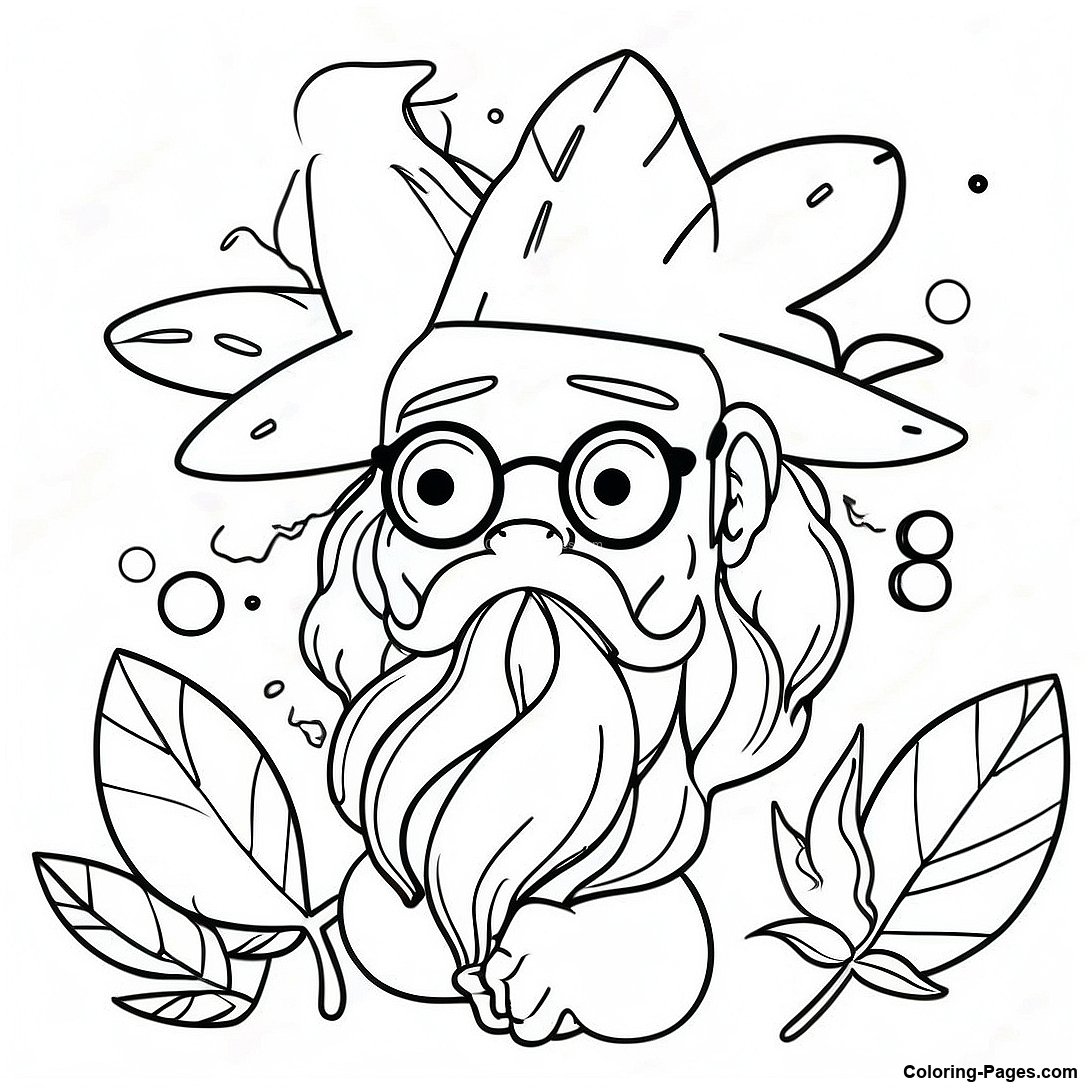 Stoner 420 Coloring Page | Coloring-Pages.com