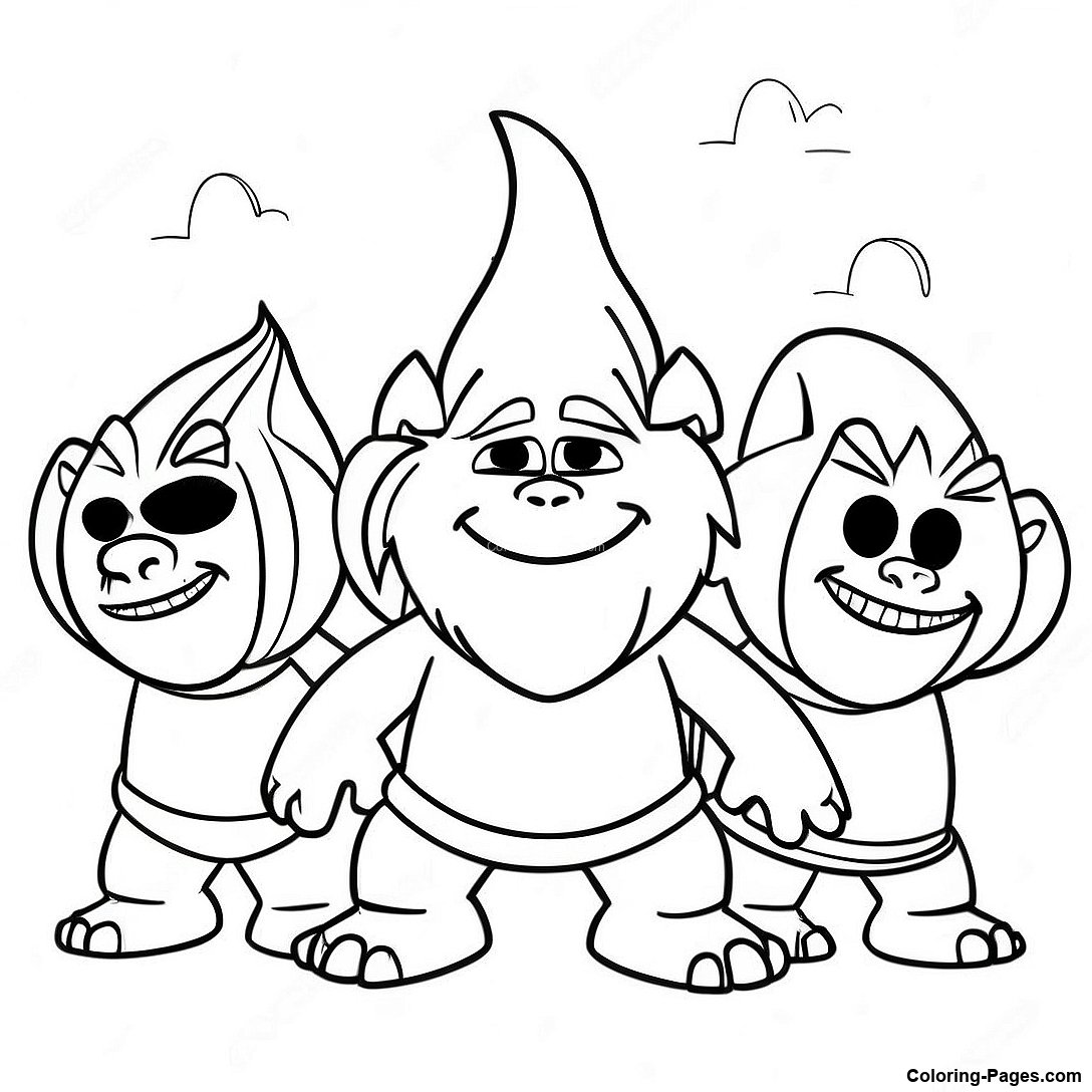 Trolls Band Together Floyd Coloring Page | Coloring-Pages.com