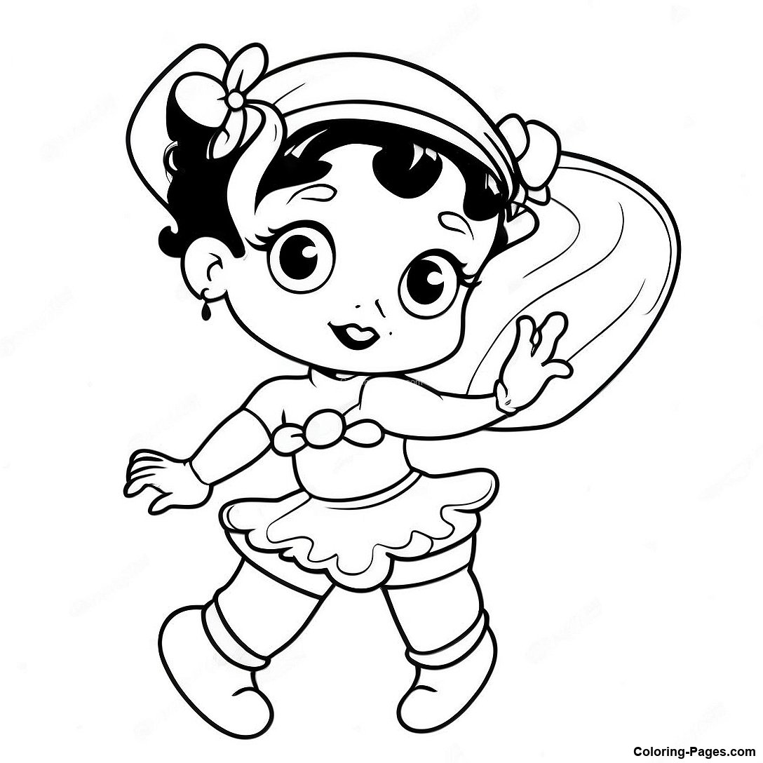 Vintage Betty Boop Coloring Page 46525 10177