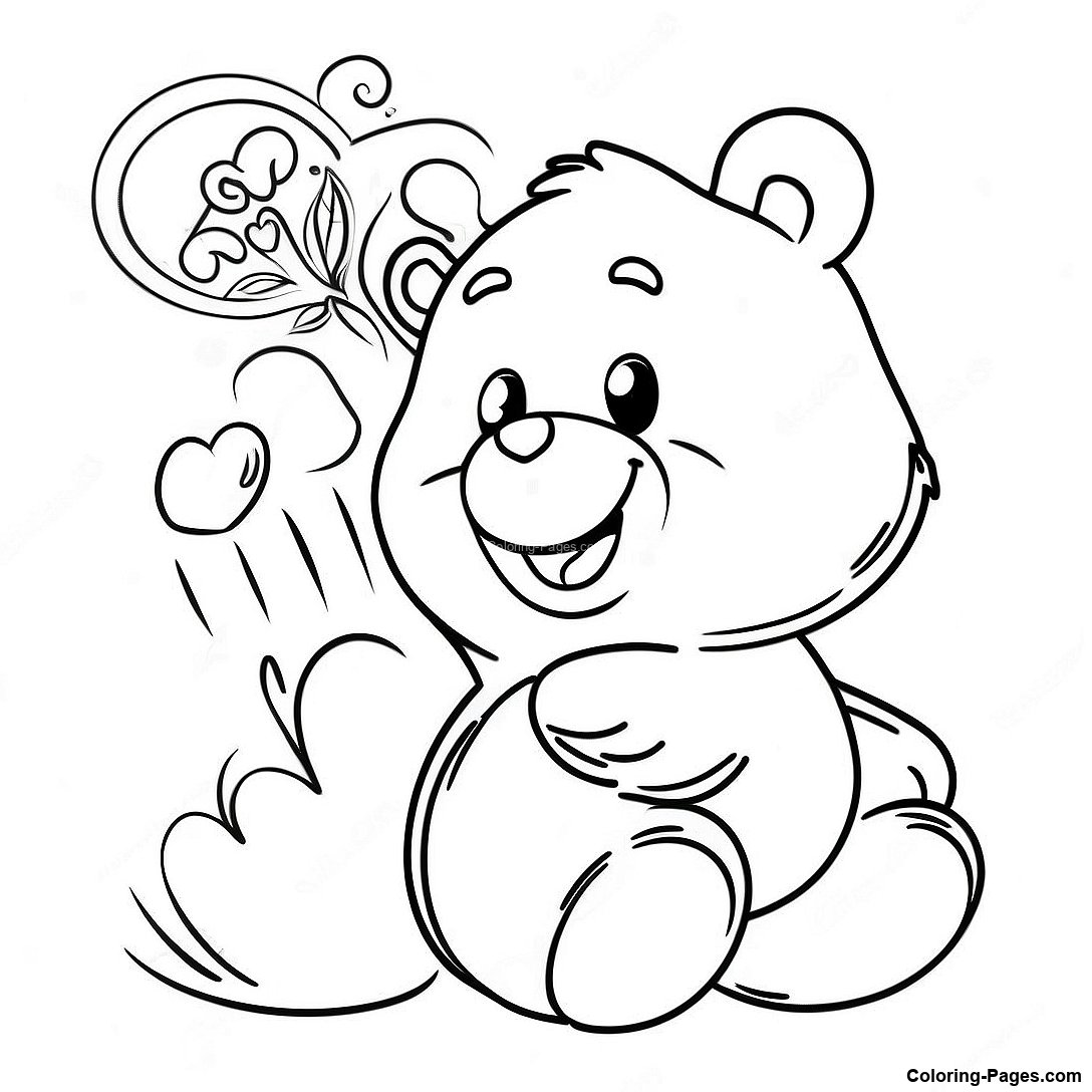 Vintage Care Bears Coloring Page 134188 66307