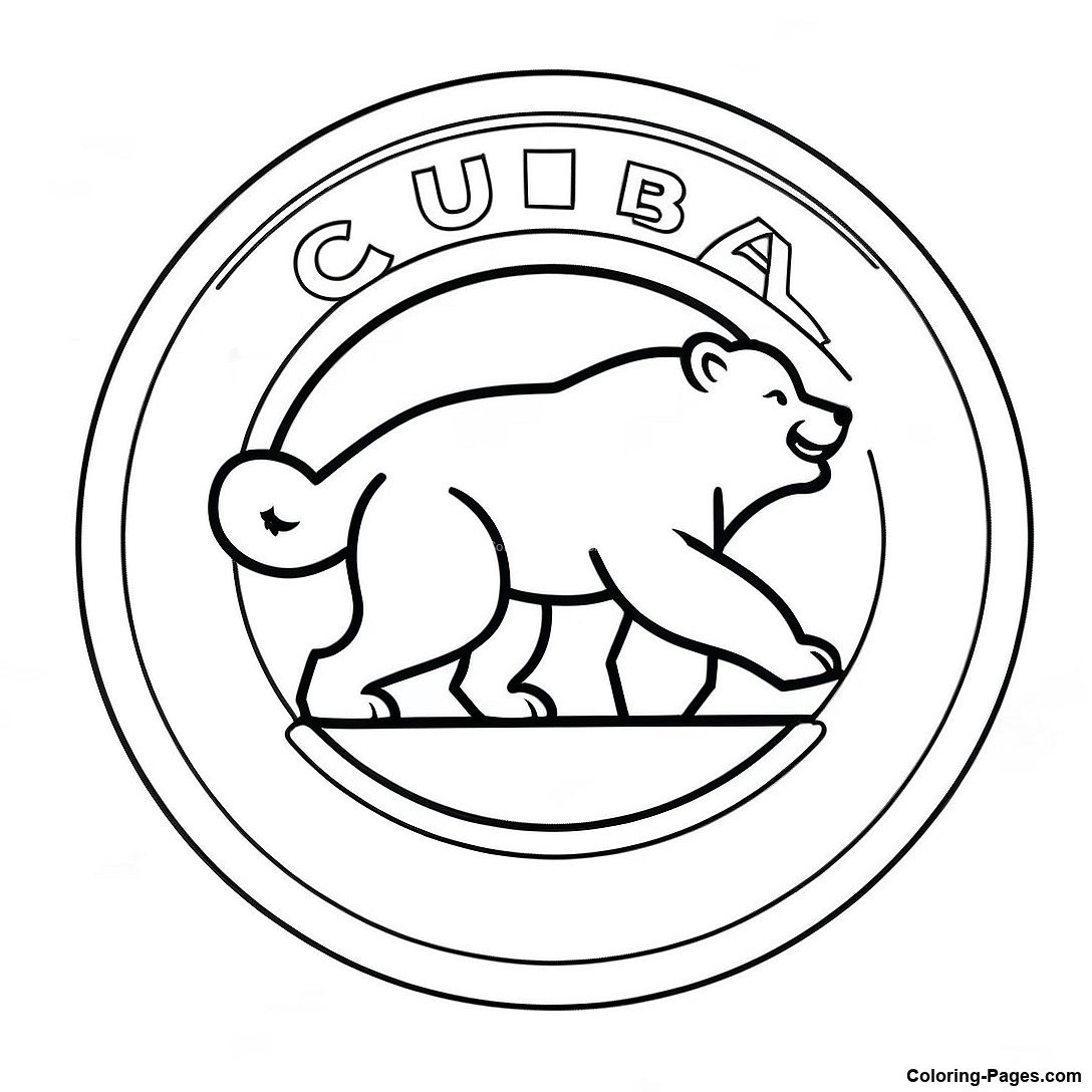 Vintage Chicago Cubs Logo Coloring Page 115228 50869