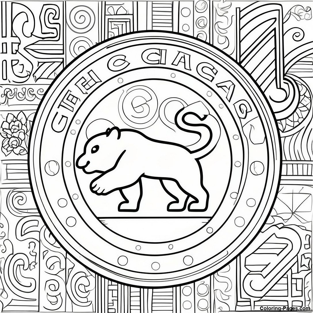 Vintage Chicago Cubs Logo Coloring Page 115228 50870