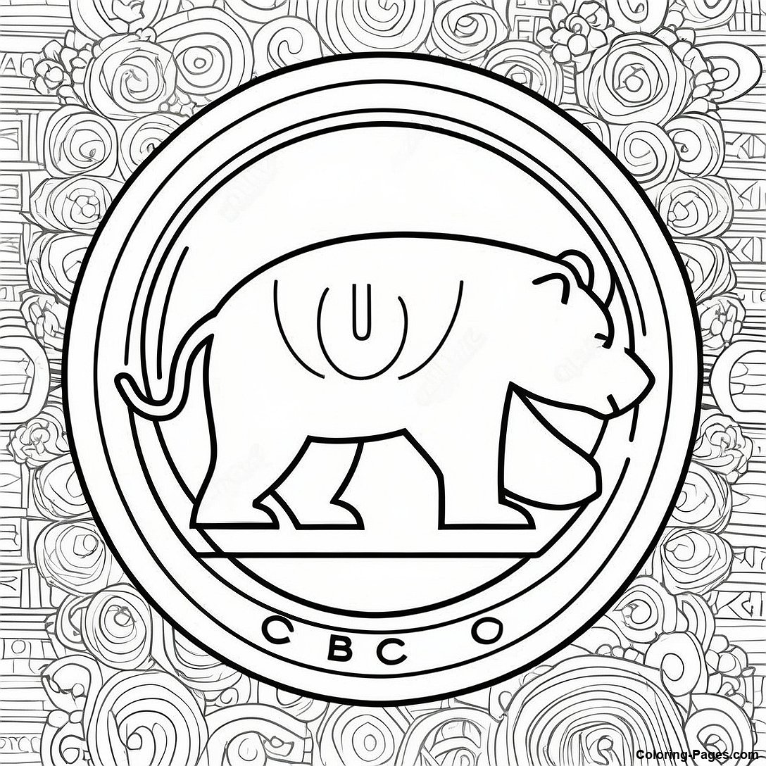 Vintage Chicago Cubs Logo Coloring Page 115228 50871