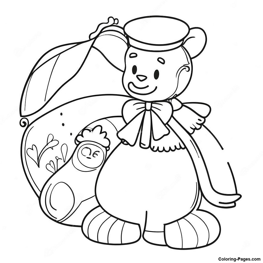 Free printable Vintage Coloring Page coloring page from the Miscellaneous collection — black-and-white outline drawing for kids and adults.