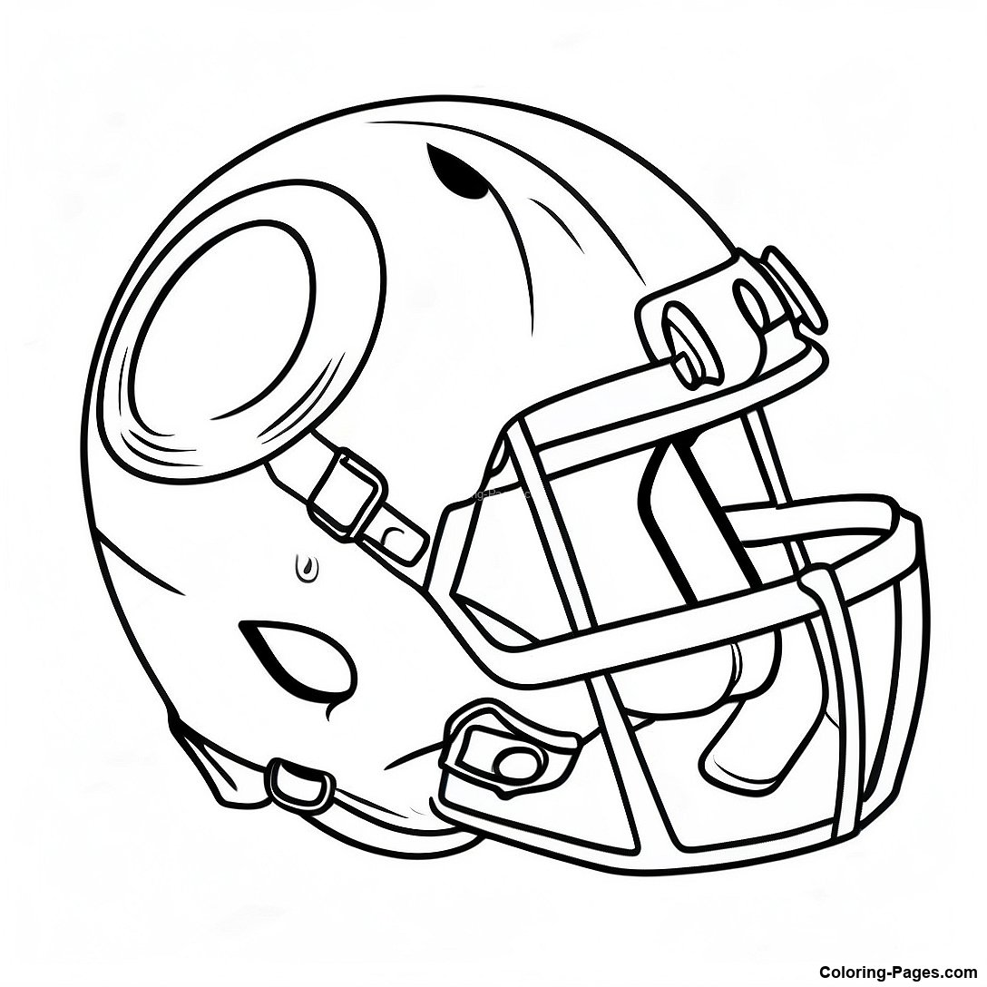 Vintage Football Helmet Coloring Page 95539 34686