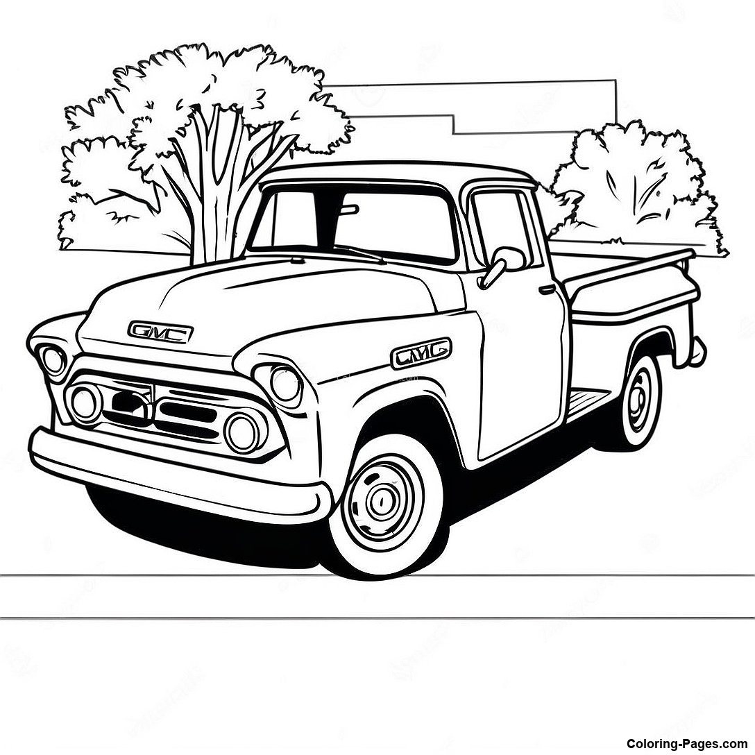 Vintage Gmc Pickup Truck Coloring Page 121401 56102