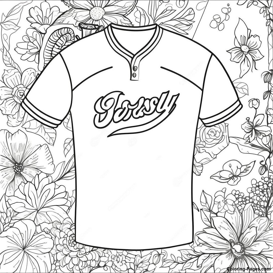 Vintage Jersey Coloring Page 122892 57323
