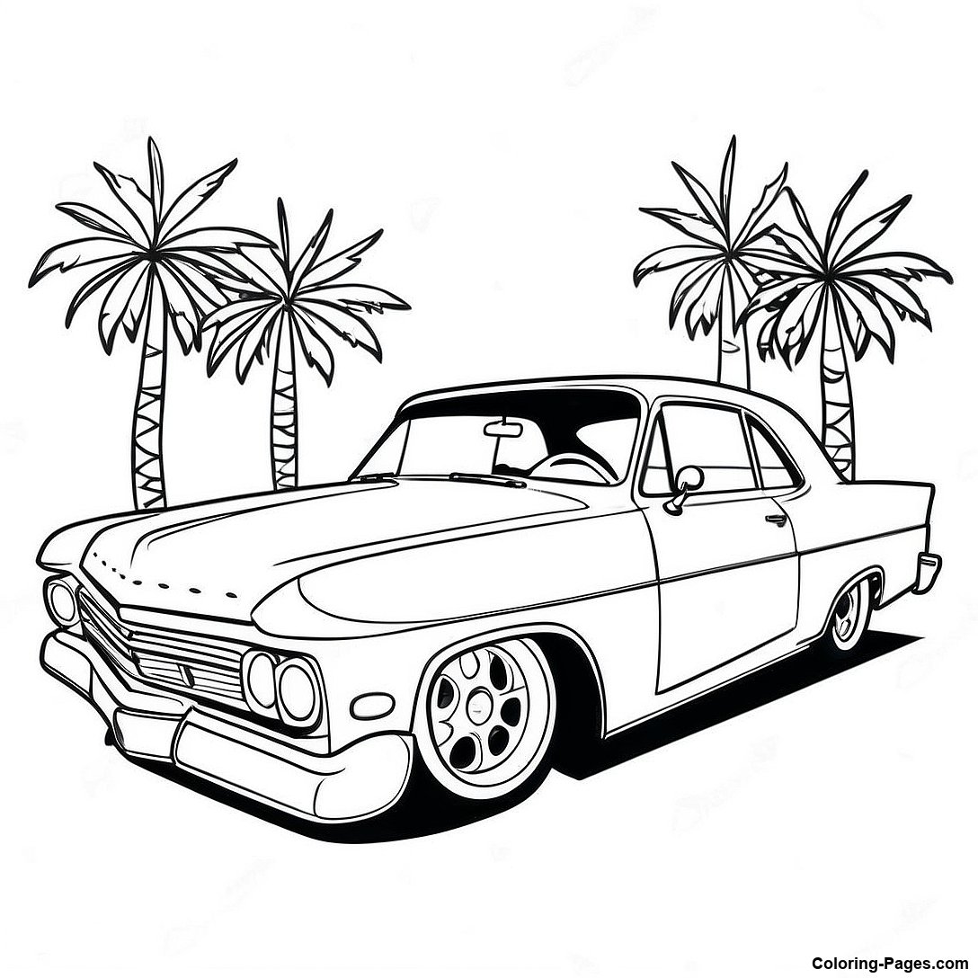 Vintage Low Rider Coloring Page 88161 28687