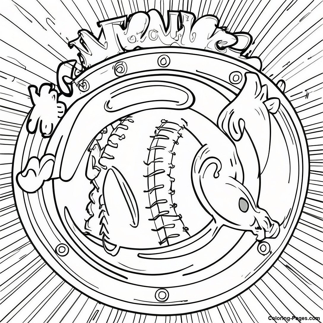 Vintage Mets Baseball Coloring Page 137491 69038