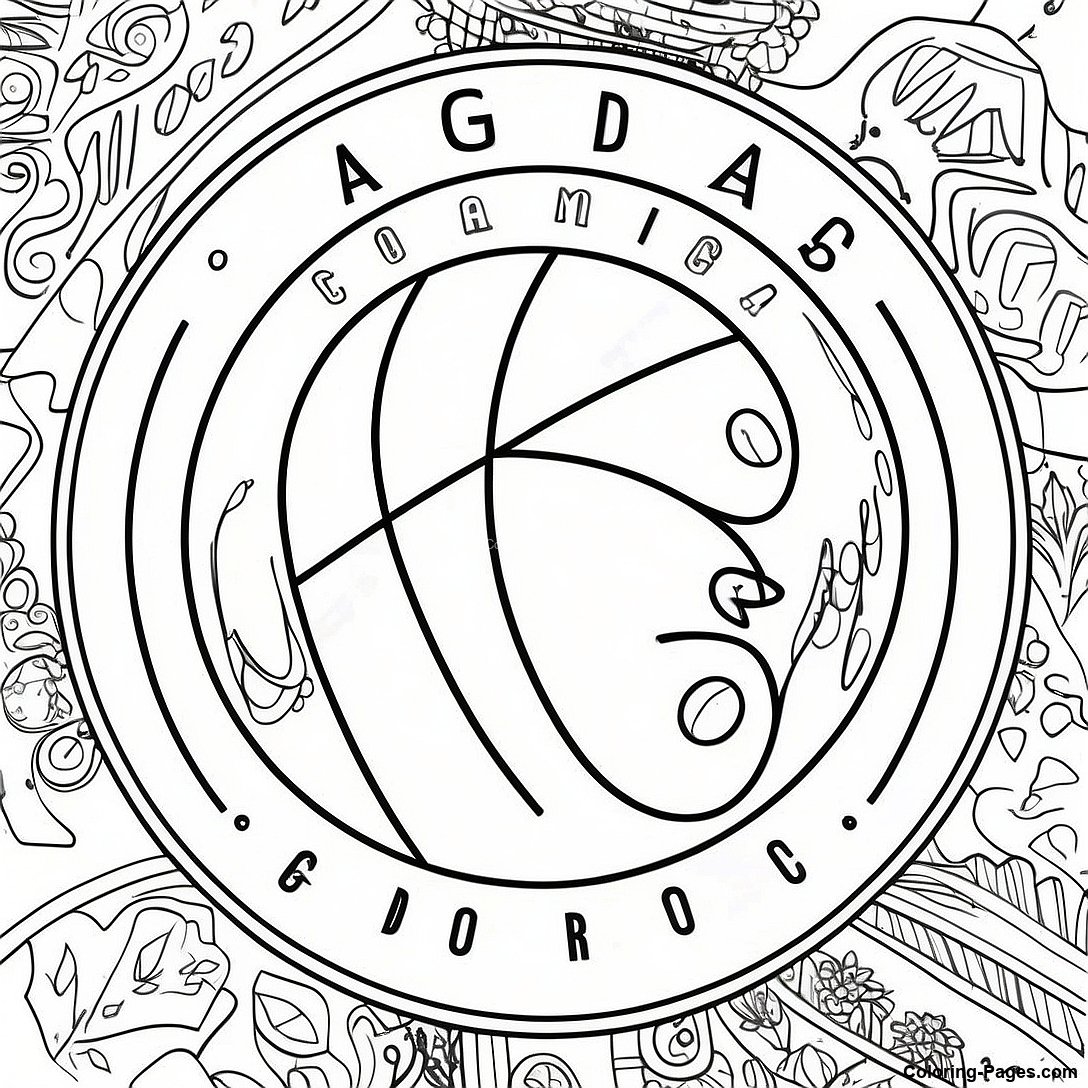 Vintage Nba Team Logo Coloring Page 101089 39543