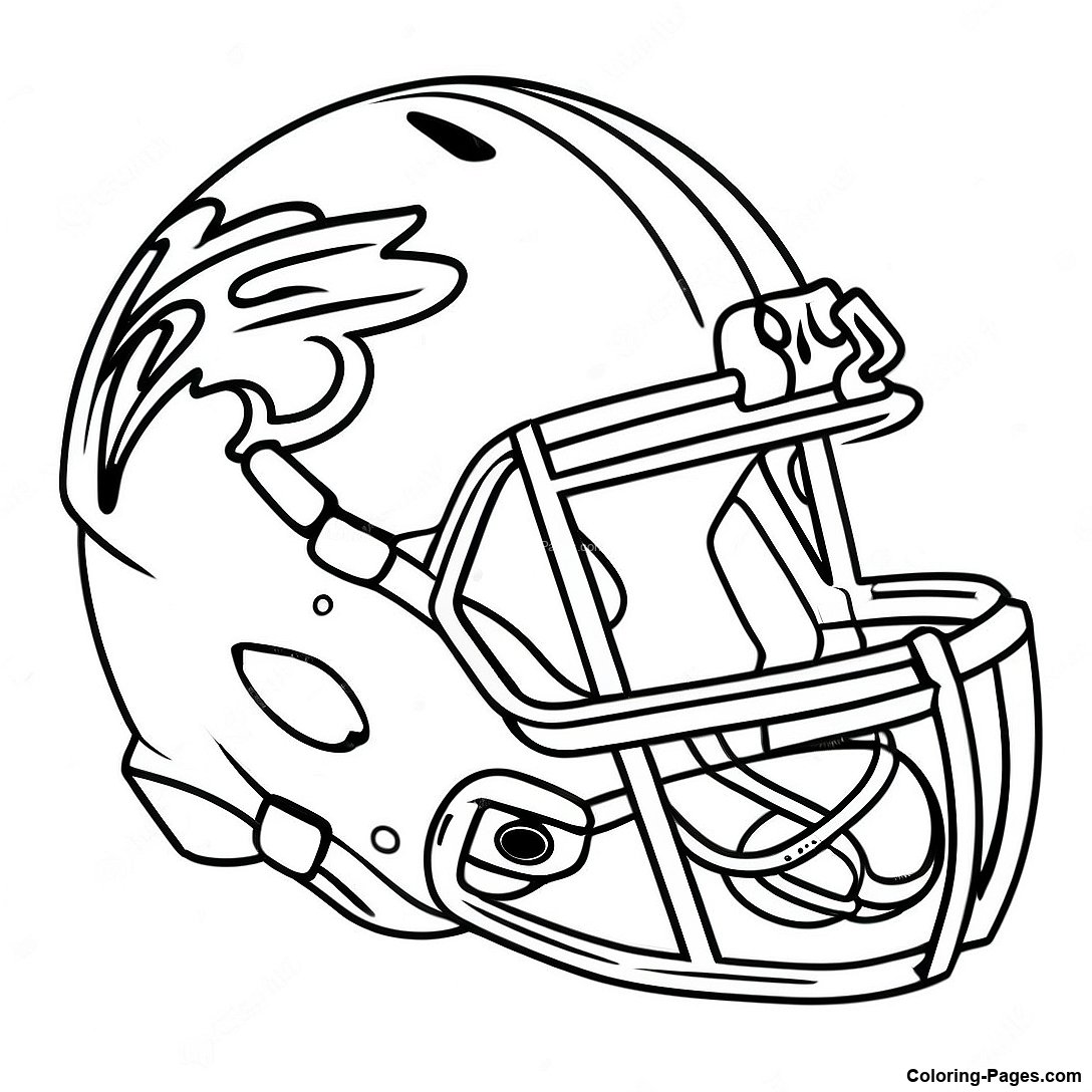 Vintage Nfl Helmet Coloring Page 86595 27300