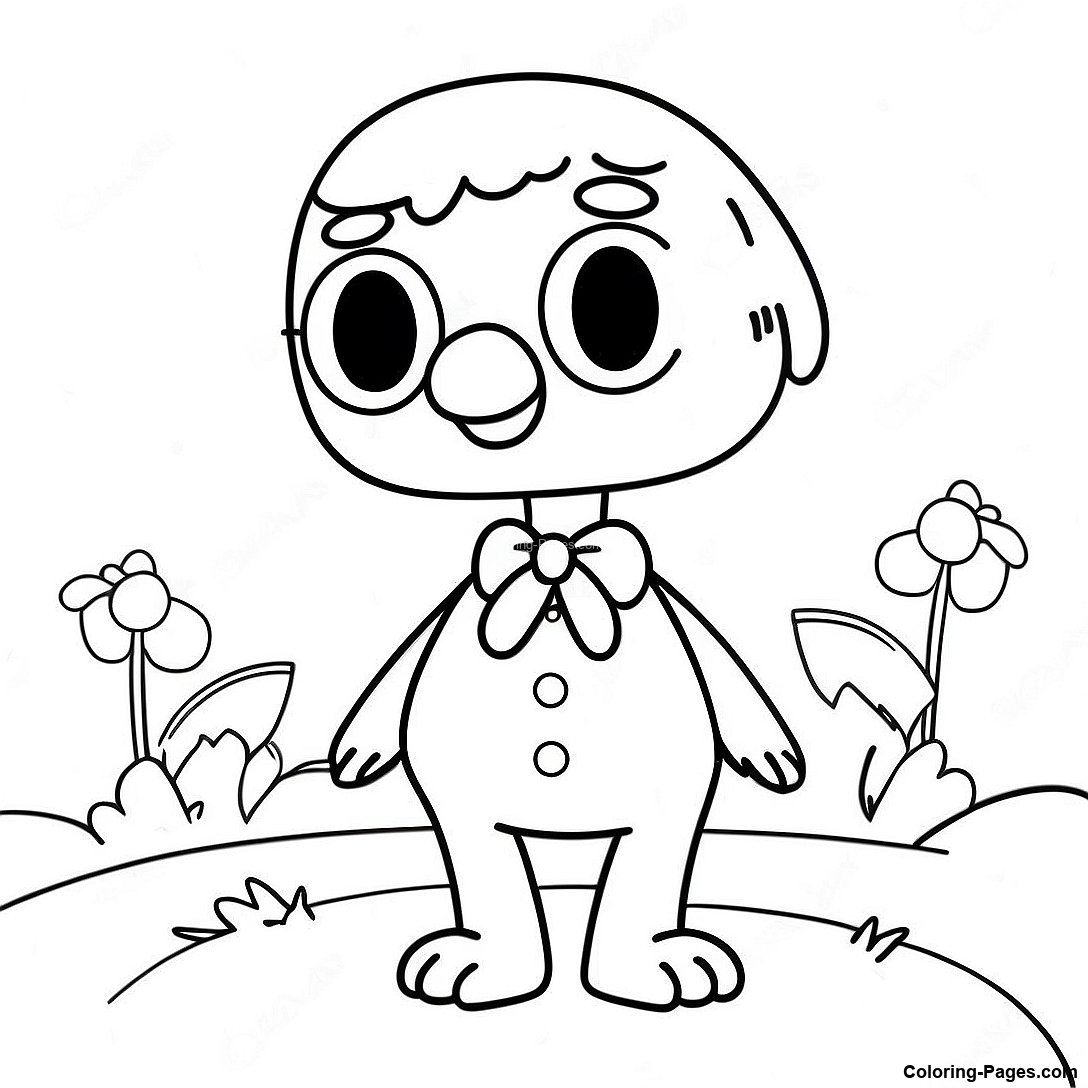 Whimsical Mo Willems Coloring Page | Coloring-Pages.com