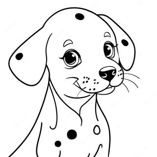 Dalmatian Puppy Coloring Page 100036-38705