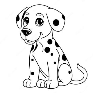 Dalmatian Puppy Coloring Page 100036-38706