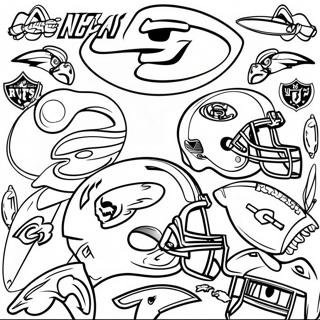 Colorful Nfl Team Logos Coloring Page 100063-38730