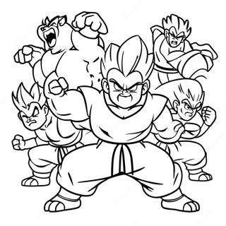Gohan Beast Fighting Villains Coloring Page 100167-38813