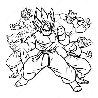Gohan Beast Fighting Villains Coloring Page 100167-38815