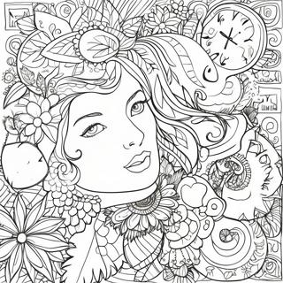 Collage Coloring Pages