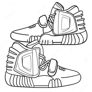 Yeezy Shoe Coloring Pages