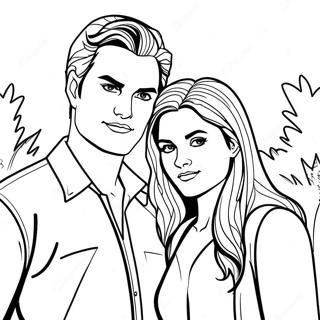 Twilight Bella And Edward Coloring Page 100397-39000
