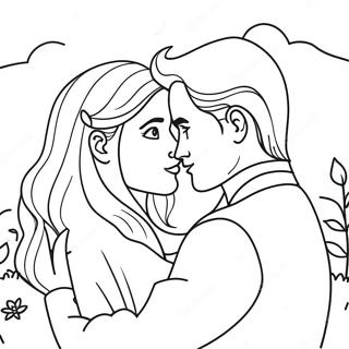 Twilight Romantic Moment Coloring Page 100398-39002